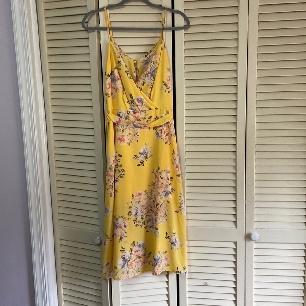 Mi Ami Yellow Floral Sundress